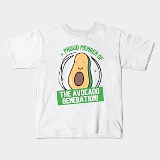 Proud Member Of The Avocado Generation Kids T-Shirt